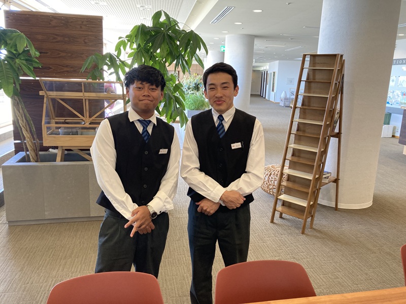 The photo of two young professionals who joined TKP Hotels & Resorts