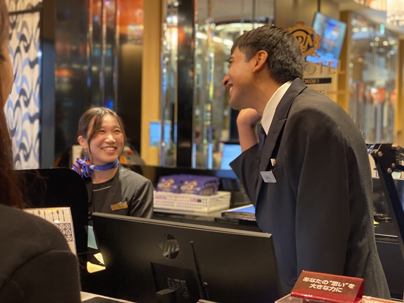 Karan makes an joke sometimes with his colleague